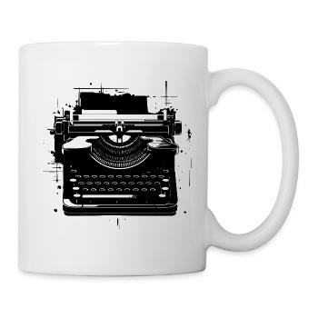 Oldschool Typewriter - Mug - white - Right