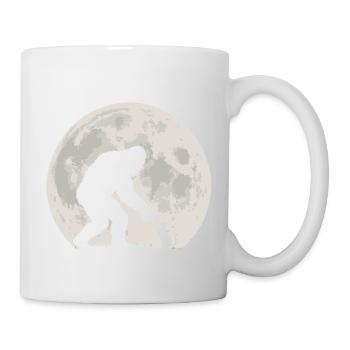 Bigfoot, Cat, Moon, Full Moon, Kitten - Mug - white - Right