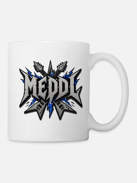 Meddl – fränkischer Metal Spruch - Tasse - Weiß
