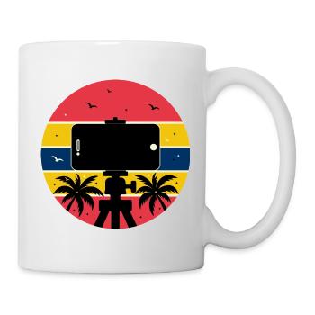 Capture Life Vibes – Tropischer Sonnenuntergangs-Schöpfer - Tasse - Weiß - Rechts