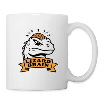 Lizard Brain Lizard Profile Brain Psychology - Mug - white - Right