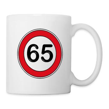 65.Birthday , 65 years - Mug - white - Right