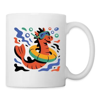 Cool seahorse - Mug - white - Right