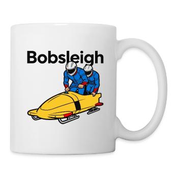 bobsleigh winter sports - Mug - white - Right