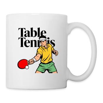 Tennis de table - Mug blanc - blanc - Droite