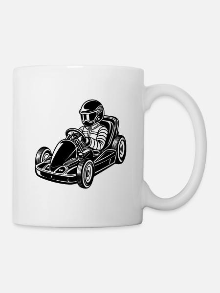 Go-Kart - Tasse - Weiß