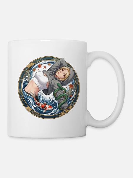 Wave Queen Pullover Hoodie - Mug - white