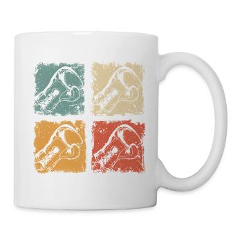 Boxing Graphic with Boxing Gloves For Boxers - Mug - white - Right