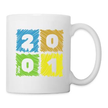25. Écussons de Farbige du Geburtstag depuis 07/2001 - Mug blanc - blanc - Droite
