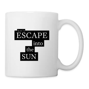 Let’s Escape Into The Sun - Tasse - Weiß - Rechts