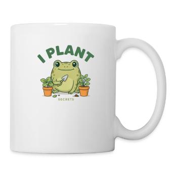 Grenouilles, jardinier, plantes, botanique, amphibiens, - Mug blanc - blanc - Droite