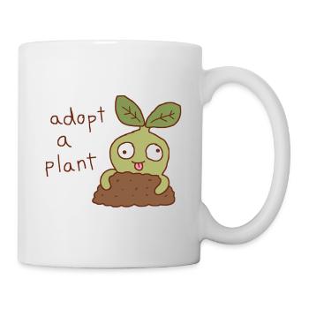 Adopt a Plant Cute Seedling - Mug - white - Right