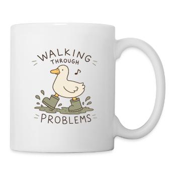 Duck Walking Through Problems - Mug - white - Right