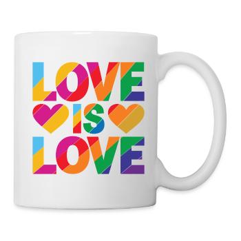 Mois de la fierté LGBTQ - L’amour, c’est l’amour - Mug blanc - blanc - Droite