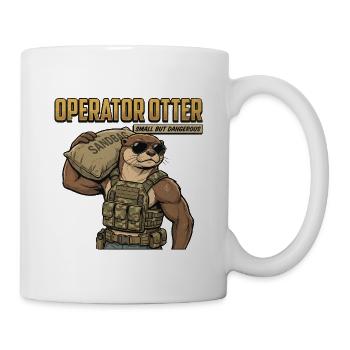 Opérateur Otter - Mug blanc - blanc - Droite