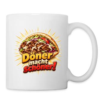 Döner macht schöner - Tasse - Weiß - Rechts