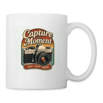 Capture du Moment Vintage Caméra - Mug blanc - blanc - Droite
