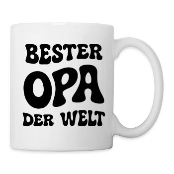 Bester Opa der Welt - Tasse - Weiß - Rechts
