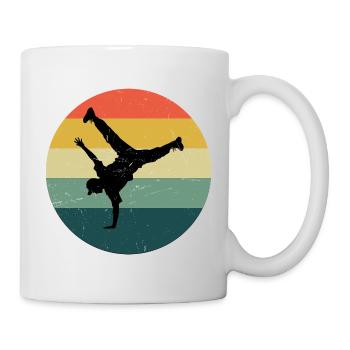 Die Hip-Hop-Tänzer und Breakdance passen zusammen - Tasse - Weiß - Rechts