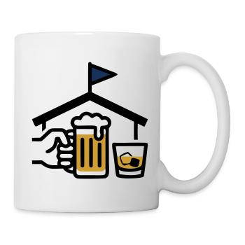Hole 19 Clubhouse Beer Golf Club Men's Excursion - Mug - white - Right