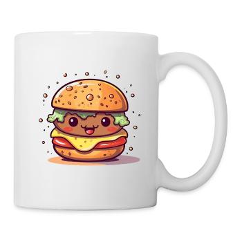 Porte-bonheur du Kawaii Burger - Mug blanc - blanc - Droite