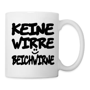 keine_wirre_beichwirne - Mug - white - Right