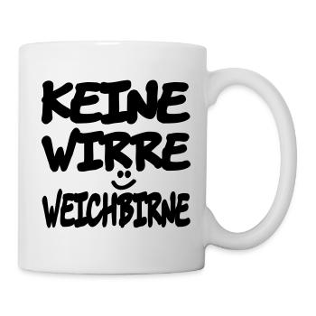 keine_wirre_weichbirne - Mug - white - Right