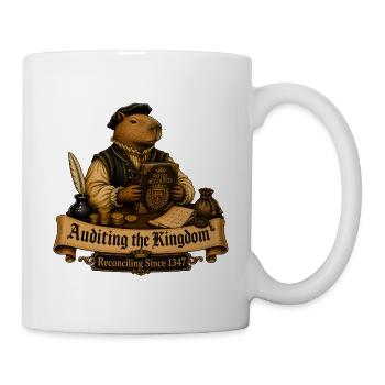Auditing the Kingdom – Royal Accountant Capybara - Mug - white - Right