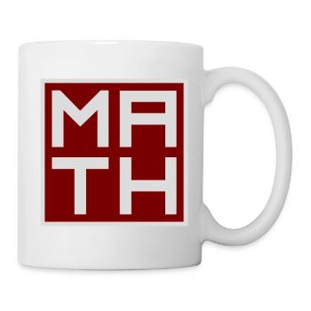 Les mathématiques La seule matière qui compte Nerd Mathe Logo - Mug blanc - blanc - Droite