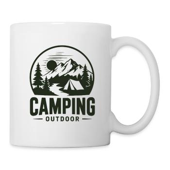 Camping Aventure en plein air en montagne - Mug blanc - blanc - Droite