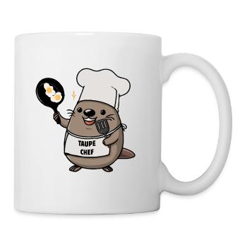 TAUPE CHEF ! - humour cuisine et animal drôle - Mug blanc - blanc - Droite