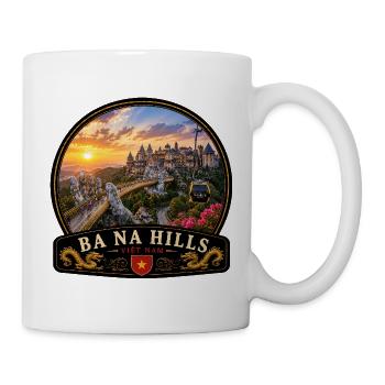 Ba Na Hills Vietnam Urlaub Erlebnis Schloss - Tasse - Weiß - Rechts