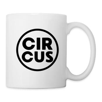 Zirkusrunden-Emblem - Tasse - Weiß - Rechts