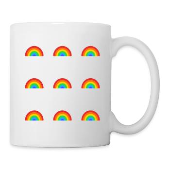 Motif arc-en-ciel - Fierté joyeuse - Mug blanc - blanc - Droite