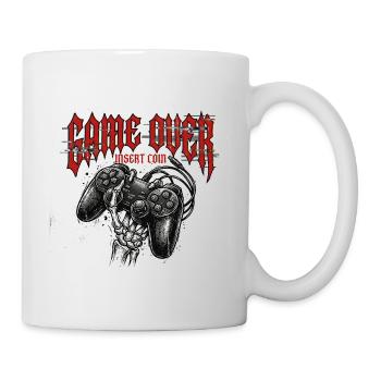 Game Over Retro Controller Grunge - Tasse - Weiß - Rechts