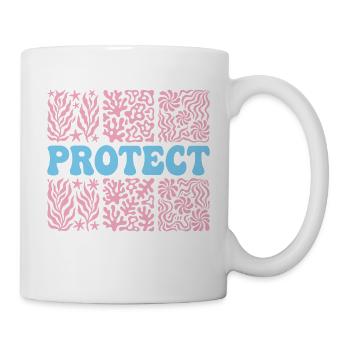 Pride Month LGBTQ – Schütze trans Personen - Tasse - Weiß - Rechts