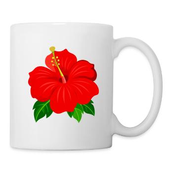 Hibiscus flower - Mug - white - Right