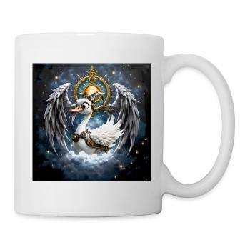 Canard Ailé Steampunk Cosmique - Mug blanc - blanc - Droite