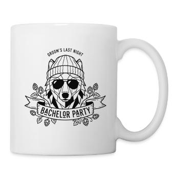 Bachelor Party Wolf Hops Black - Mug - white - Right