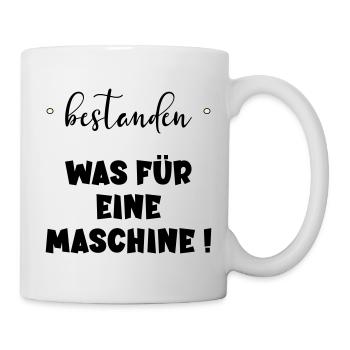 Abschluss Bestanden - Maschine - Tasse - Weiß - Rechts