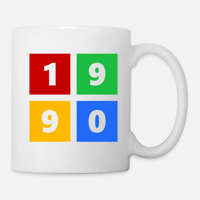 1990 - Mug blanc - blanc
