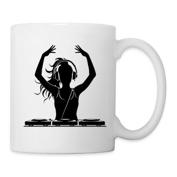 DJ Festival Party Girl - Mug blanc - blanc - Droite