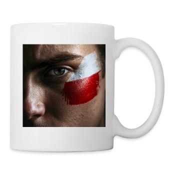 Polnische Blutkriegsfahnen – Patriotisch - Tasse - Weiß - Rechts