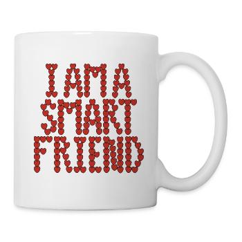 Je suis une amie intelligente - Mug blanc - blanc - Droite