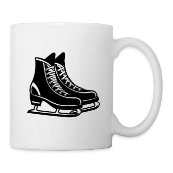 Schlittschuhe - Tasse - Weiß - Rechts