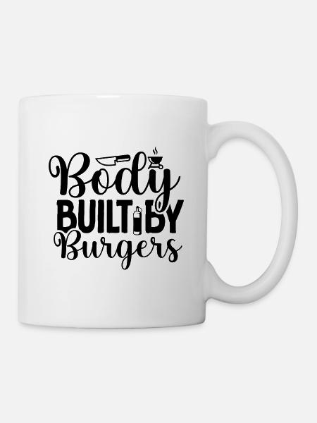 Body built by Burgers - Tasse - Weiß