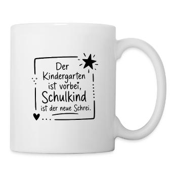 Vom Kindergarten zum Schulkind - Tasse - Weiß - Rechts