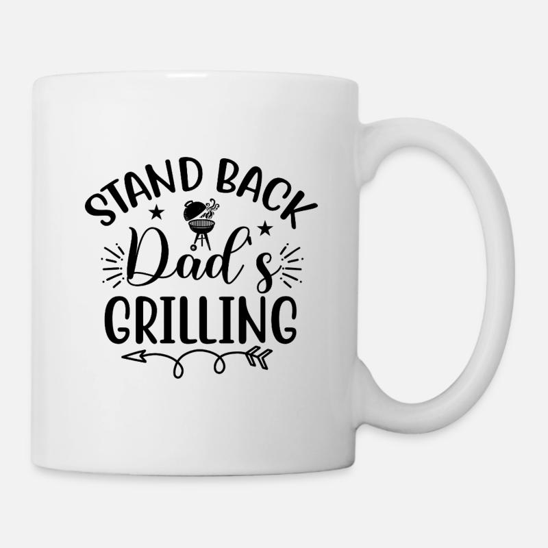 Stand Back I'm Grilling - Tasse - Weiß