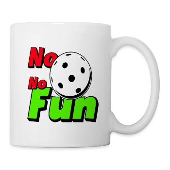 Floorball , No Floorball No Fun - Tasse - Weiß - Rechts