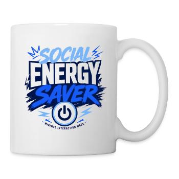 Soziale Energie-Sparer - Tasse - Weiß - Rechts